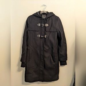 Express long duffle wool coat